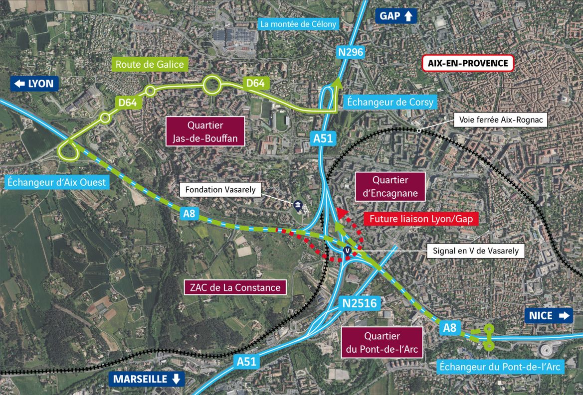 A8_A51_liaison_Gap_Lyon_carte_itinéraire