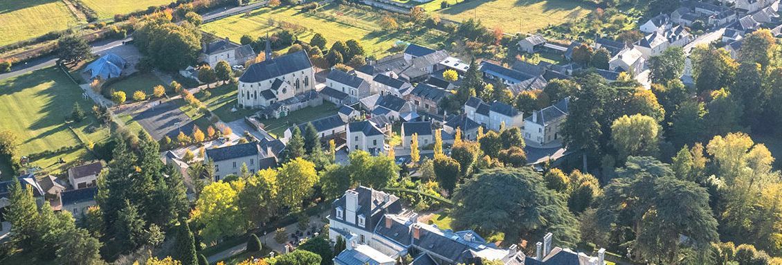 A85 Demi-diffuseur de Coteaux-sur-Loire vue aérienne