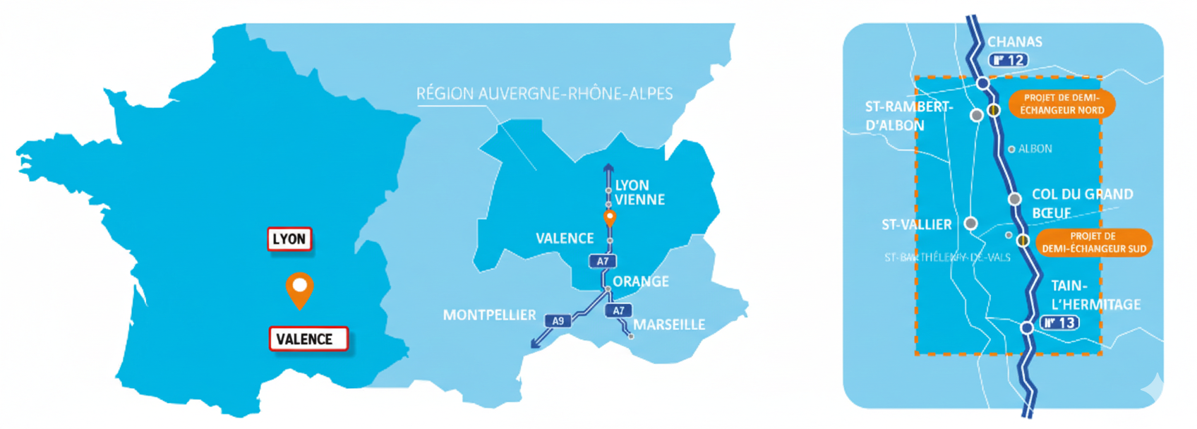A7 Echangeur Drômardeche - plan de situation
