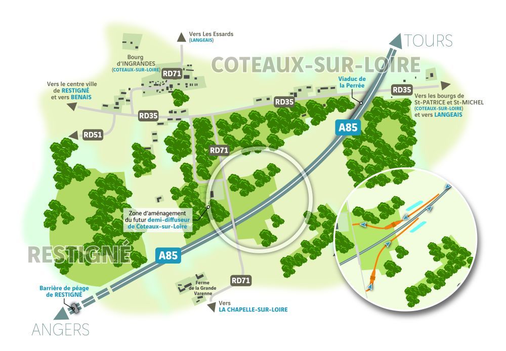 Demi-diffuseur de Coteaux-sur-Loire : schéma