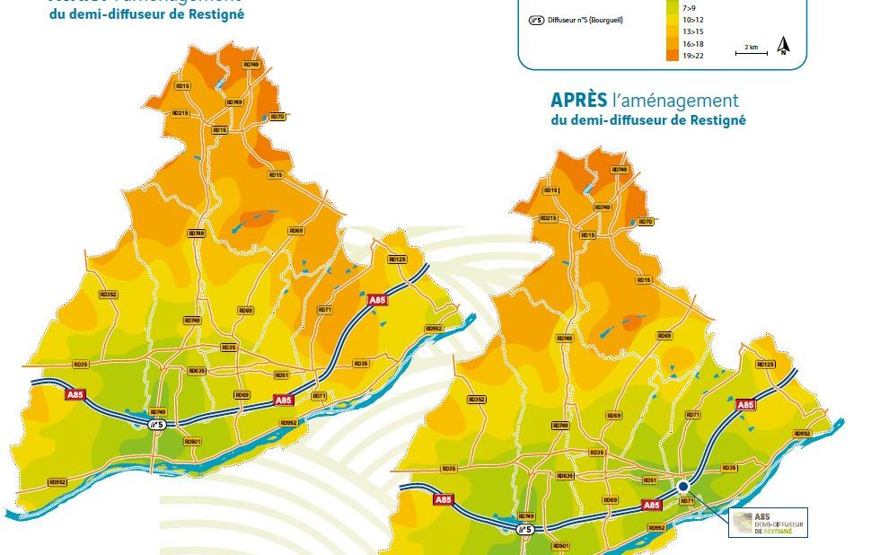 Demi-diffuseur de Coteaux-sur-Loire (A85) carte territoire 4