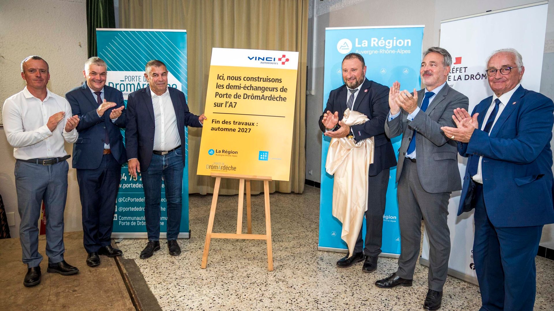 A7 Echangeur Drômardeche - photo première pierre