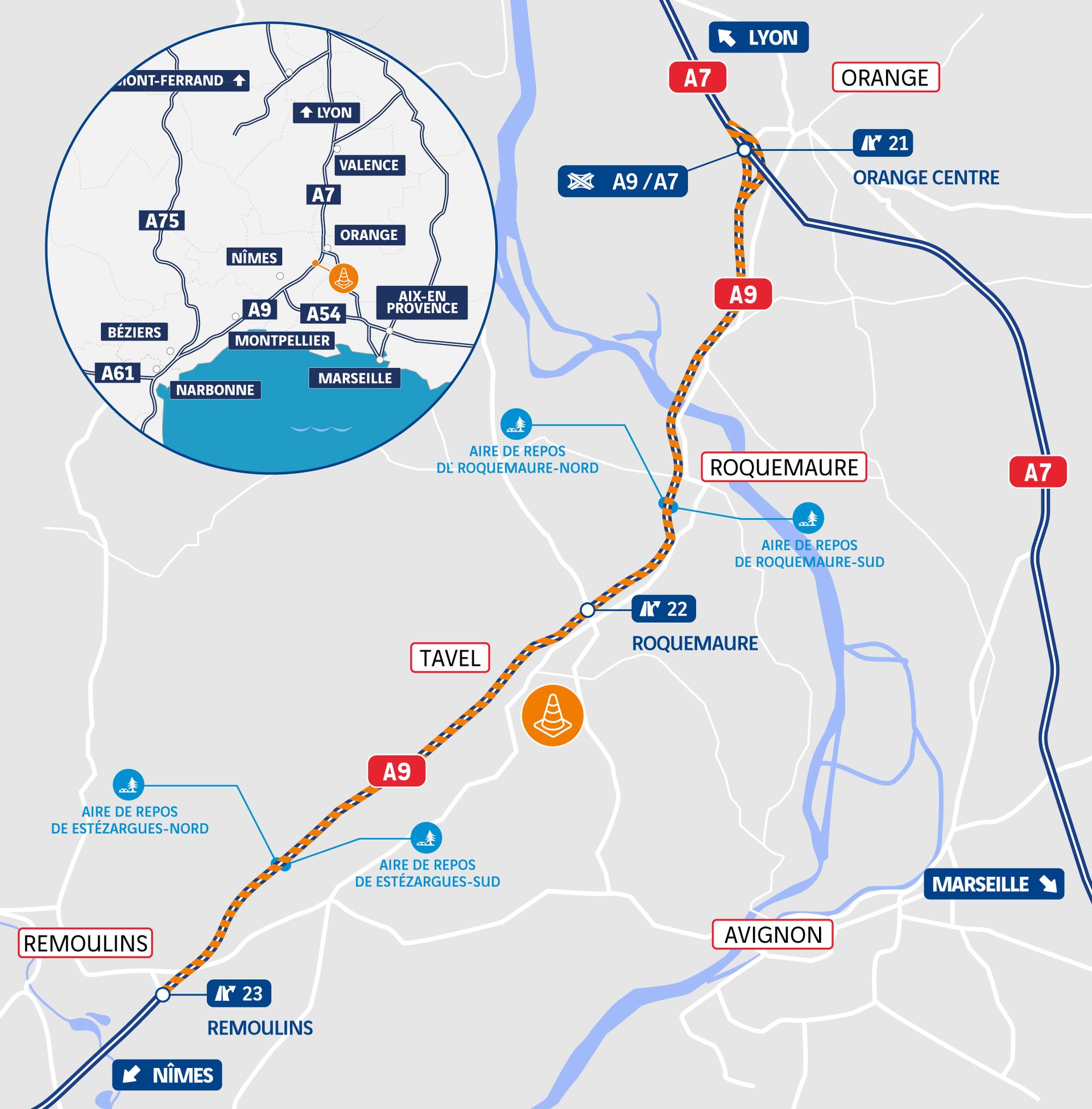 DOIE-A9-Remoulins-Orange-plan-situation