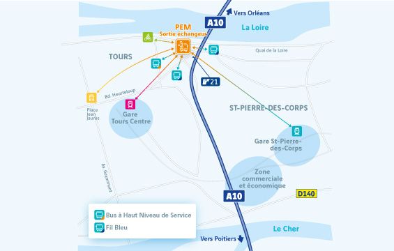 implantation PEM Tours Centre Autoroute Bas Carbone 