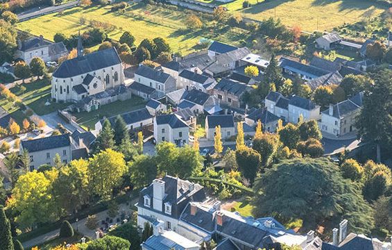 A85 Demi-diffuseur de Coteaux-sur-Loire vue aérienne