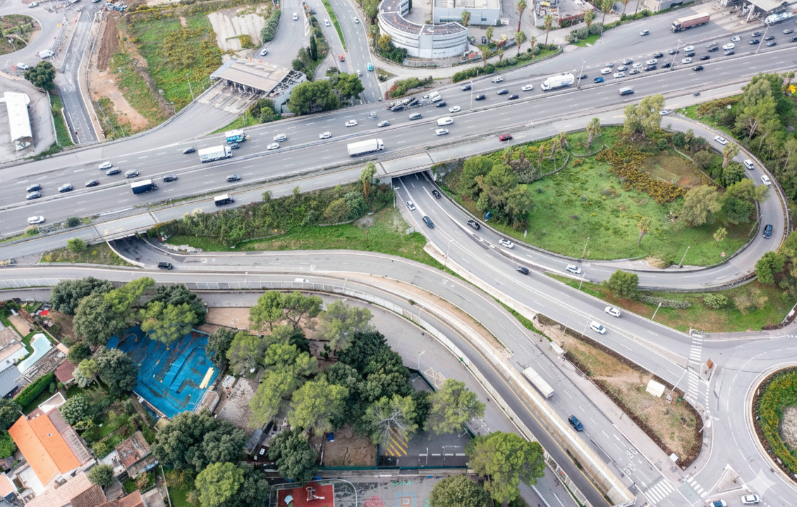 Photo aérienne échangeur Antibes Est