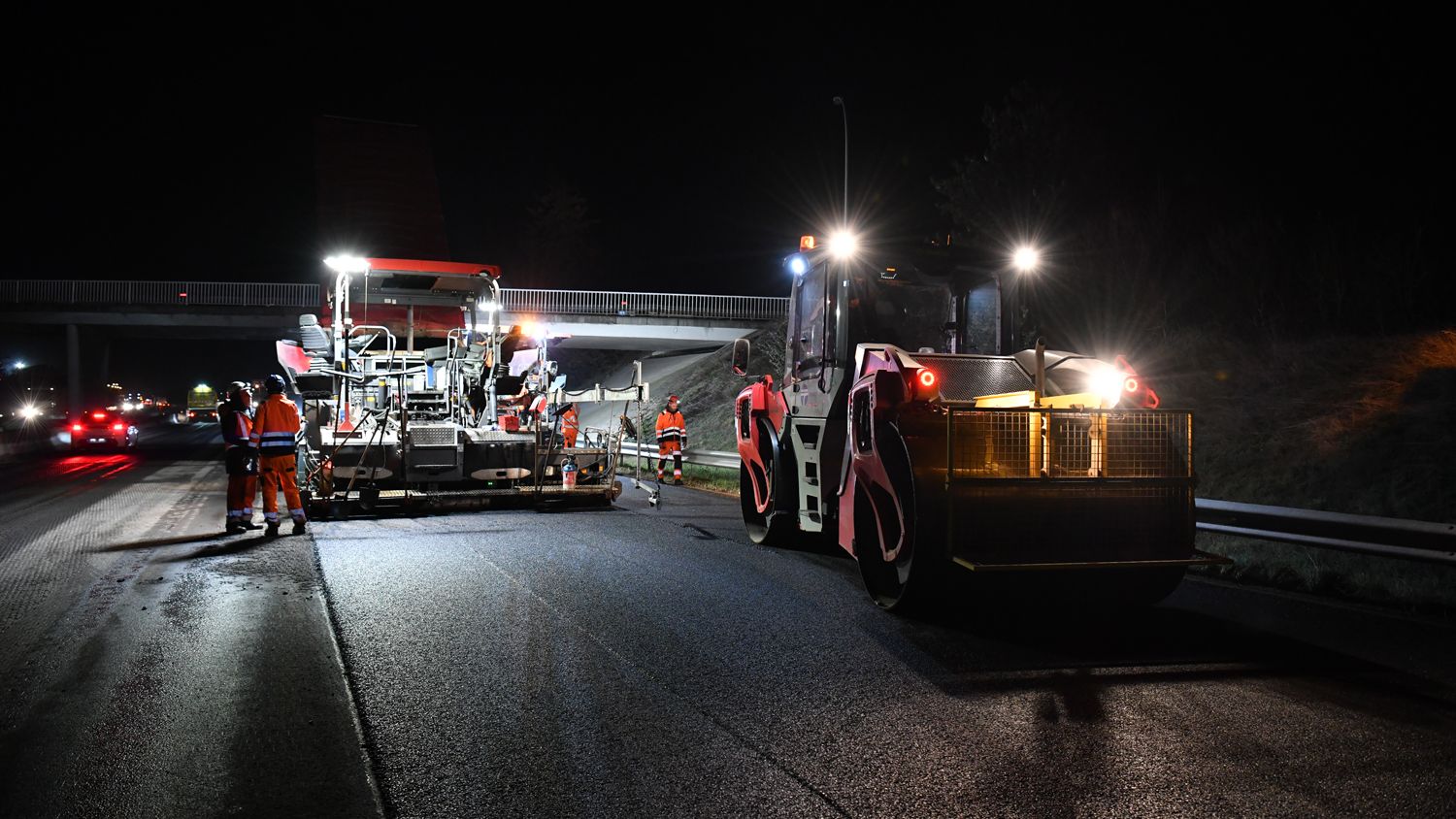 4-Réalisation de la couche de roulement (photo d'illustration)