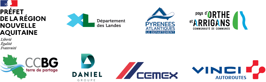 Frise logos partenaires projet Carresse Cassaber