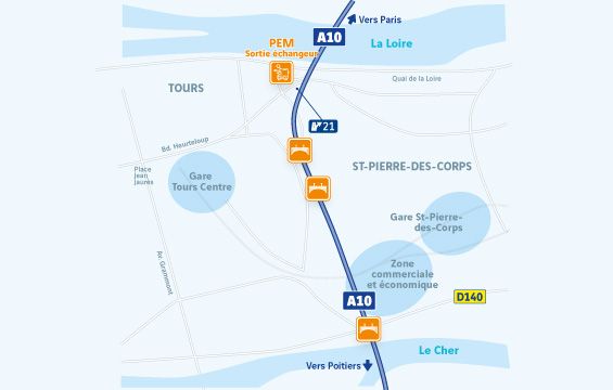 plan localisation passerelles