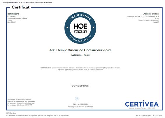 Coteaux-sur-Loire : certification HQE phase conception