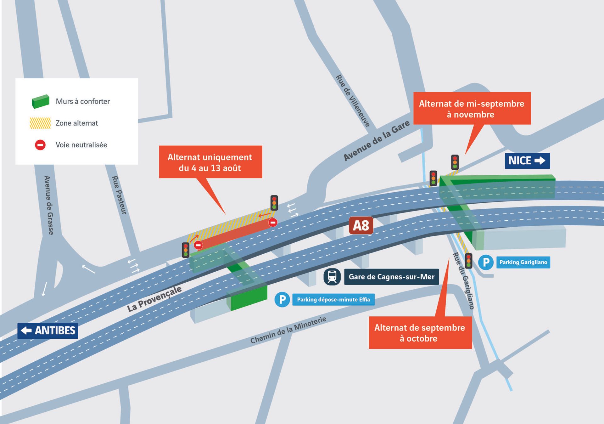 A8_Escota_plan zone Cagnes-sur-Mer