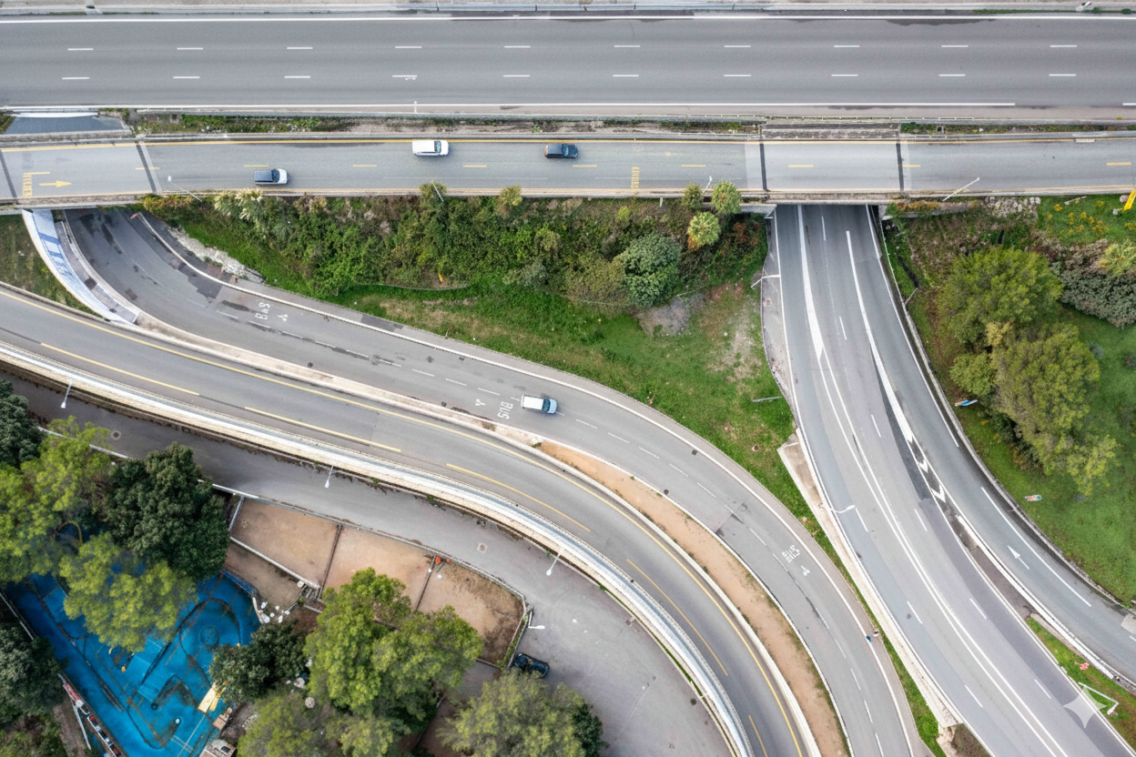 A8 - Échangeur Antibes Est - photo zoom échangeur