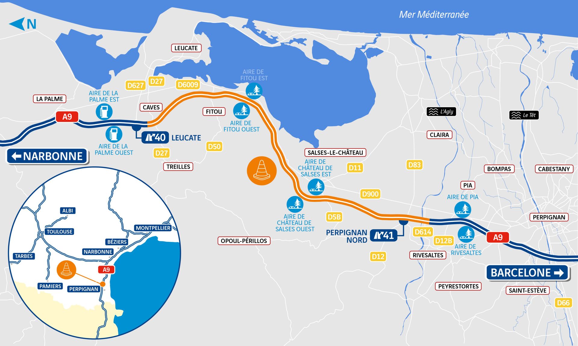 DOIE-A9-chaussées Leucate-Perpignan-nord avec zoom