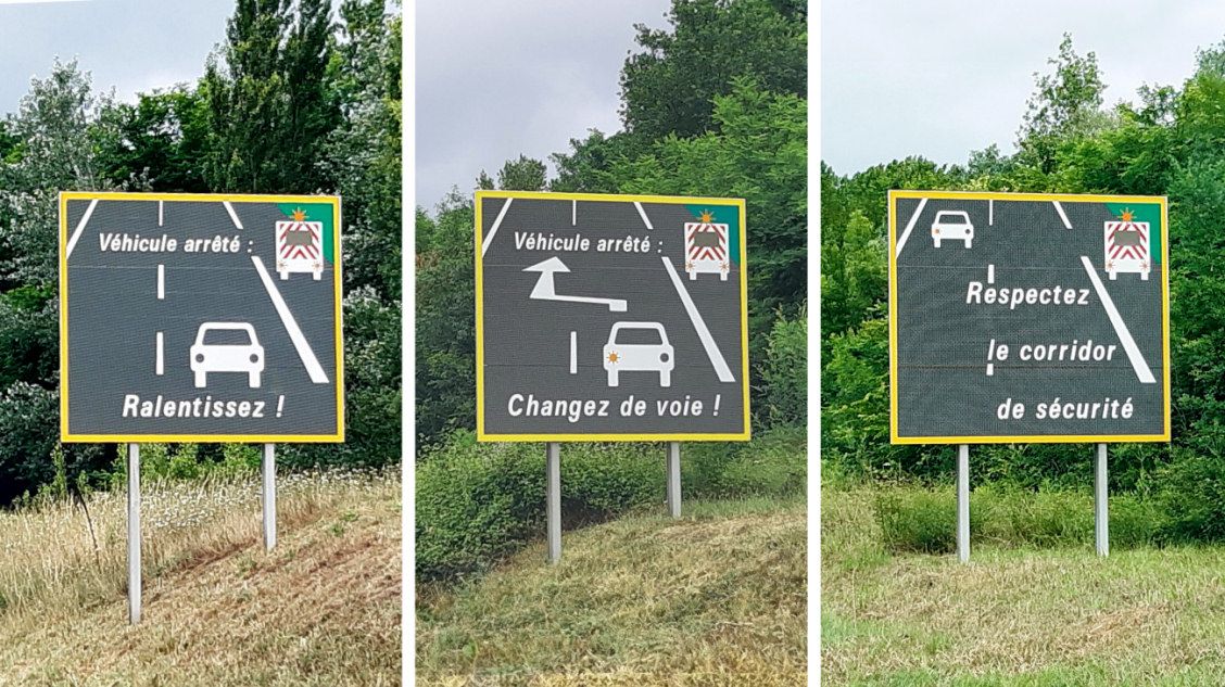 corridor securite panneau