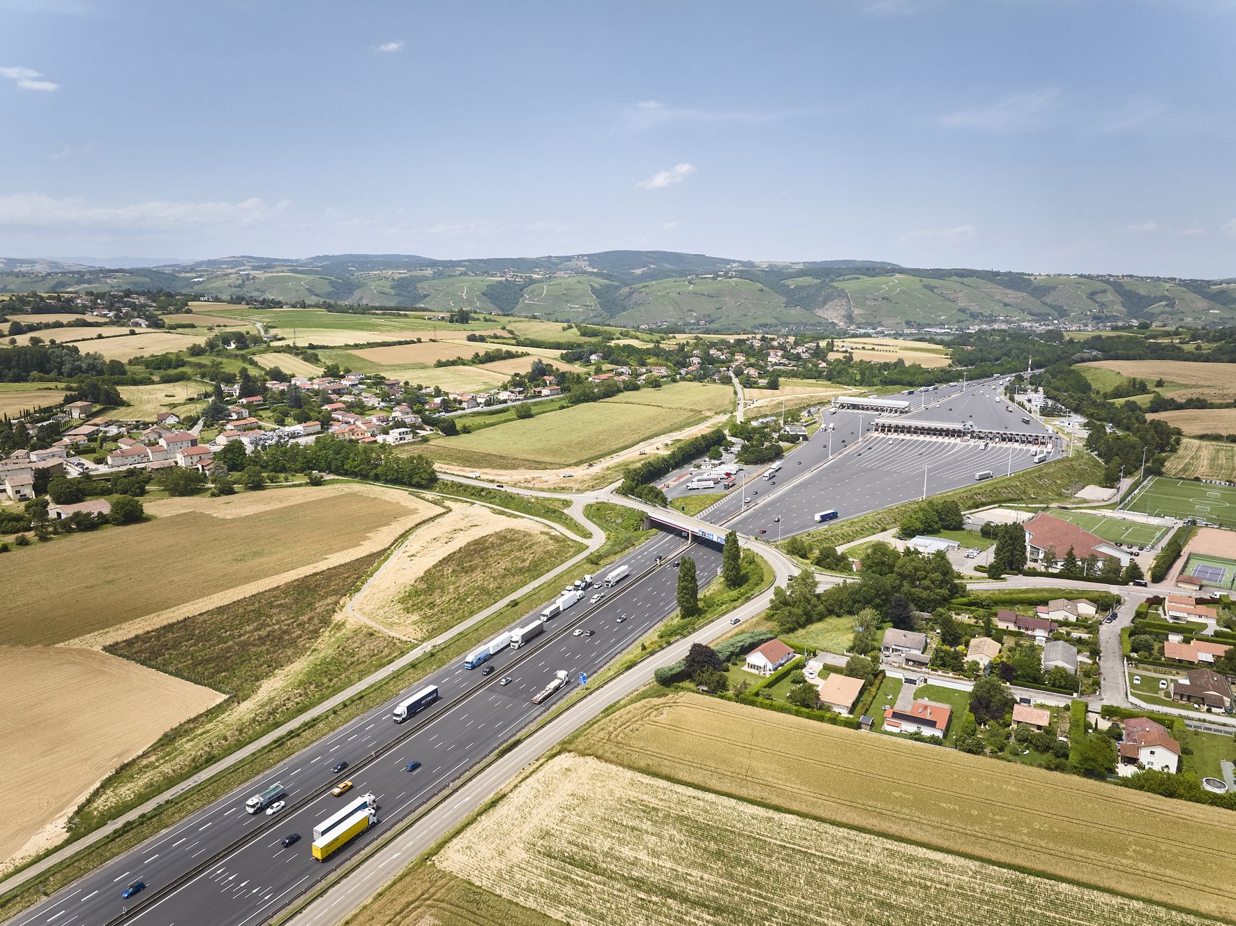 DOIE - A7 - Demi-échangeur Vienne Sud - photo aérienne
