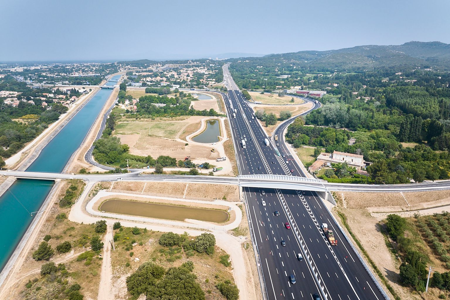 Bifurcation A7-A54-voie insertion allongée