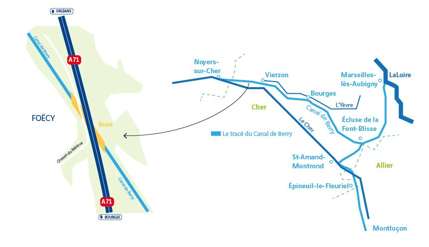 carte canal de Berr