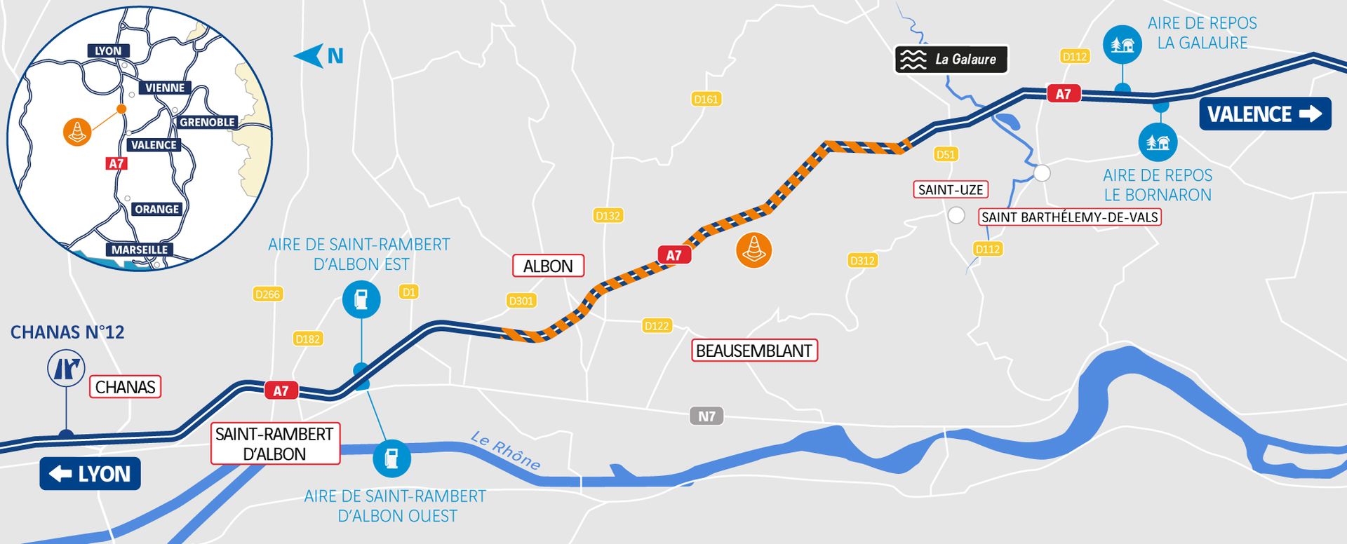 DOIE - A7 - St-Rambert_La Galaure_plan-situation