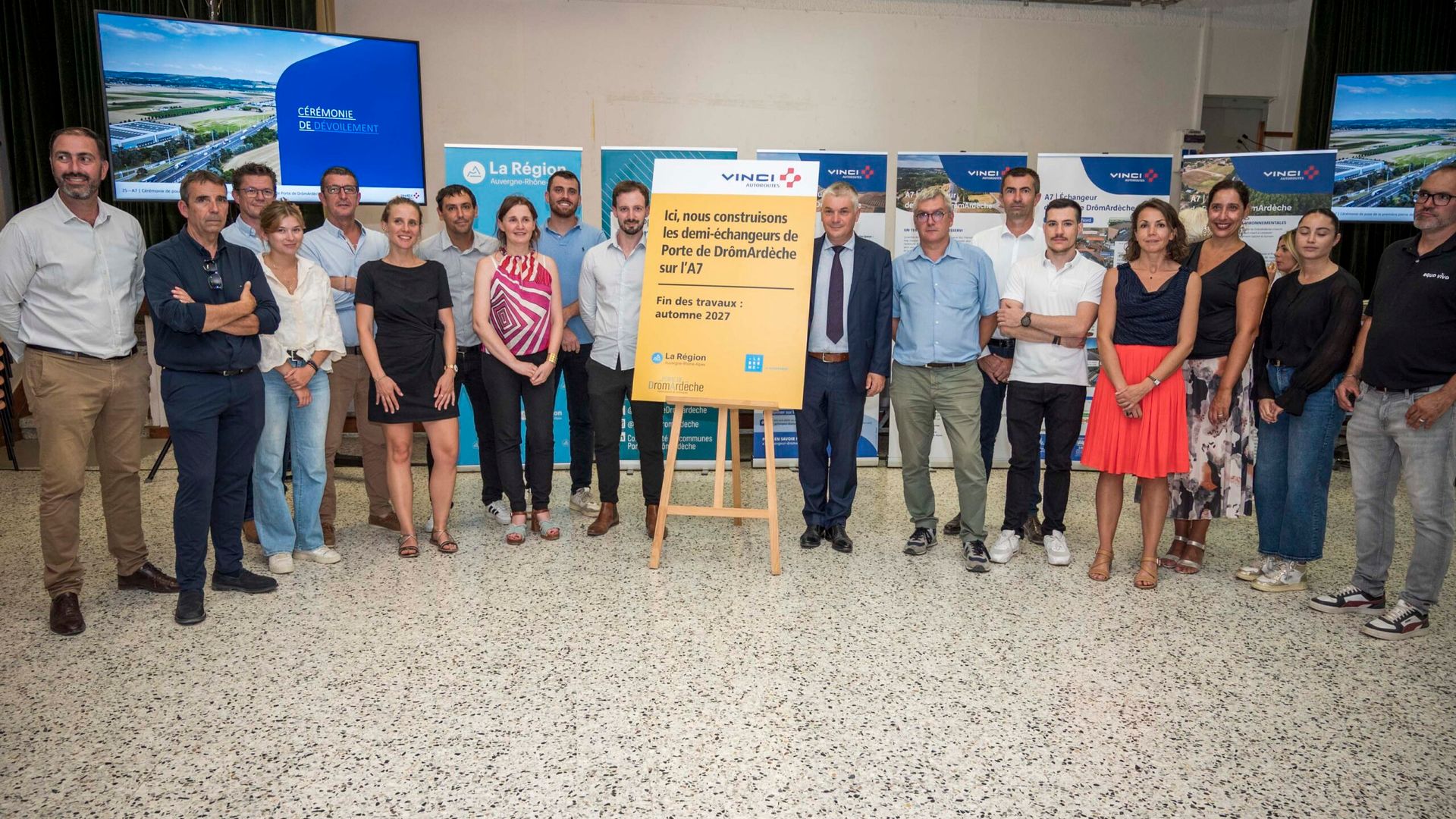 A7 Echangeur Drômardeche - photo première pierre