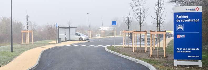 Le 52e parking de covoiturage inauguré à Communay (A46) au sud de Lyon
