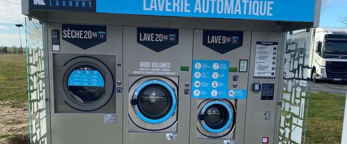 Les laveries automatiques disponibles sur les aires