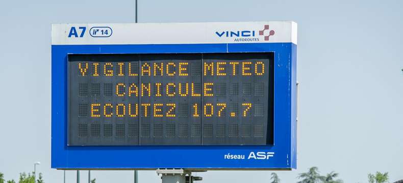 Vigilance météo orange canicule prolongée, VINCI Autoroutes renouvelle ses conseils de prudence