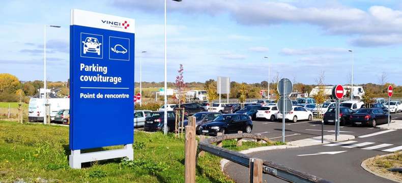 Un nouveau parking de covoiturage accessible sur l’A64 près de Saint-Gaudens