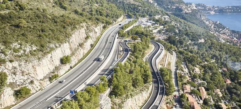 Premier bilan pour la bretelle Monaco est sur l’autoroute A8 