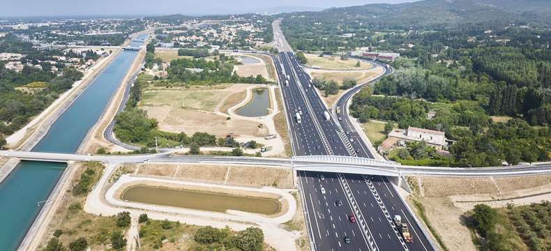 Travaux d’amélioration de la bifurcation A7/A54